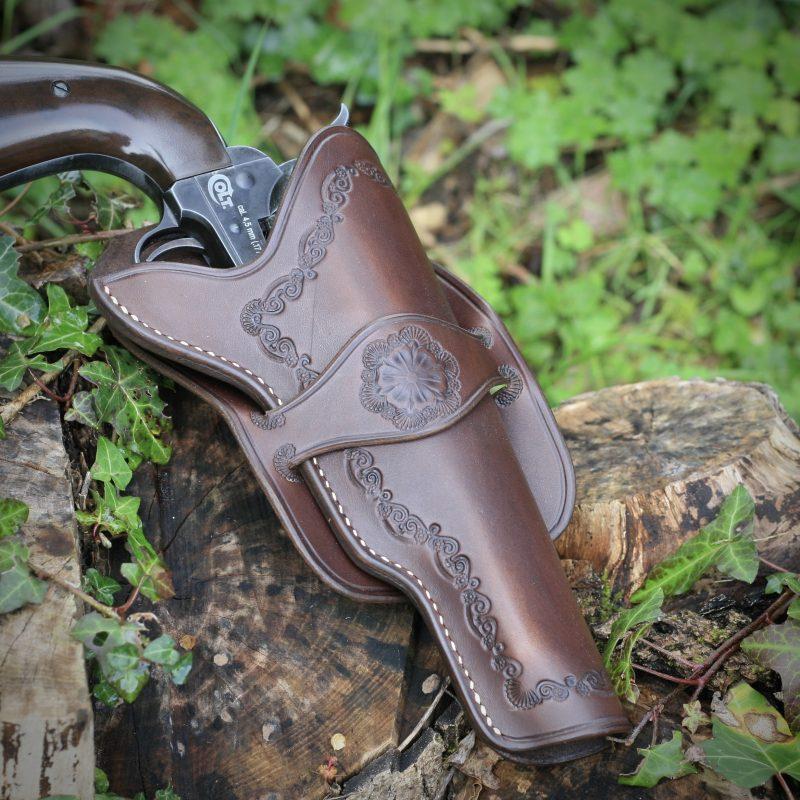 Holster western mexican loop brun droitier